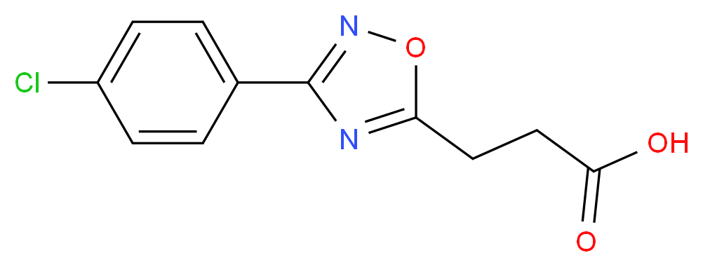 3-[3-(4-chlorophenyl)-1,2,4-oxadiazol-5-yl]propanoic acid_Molecular_structure_CAS_30149-93-0)