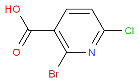 2-Bromo-6-chloronicotinic acid_Molecular_structure_CAS_1060815-61-3)