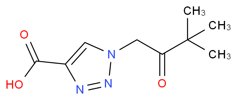 1-(3,3-dimethyl-2-oxobutyl)-1H-1,2,3-triazole-4-carboxylic acid_Molecular_structure_CAS_)