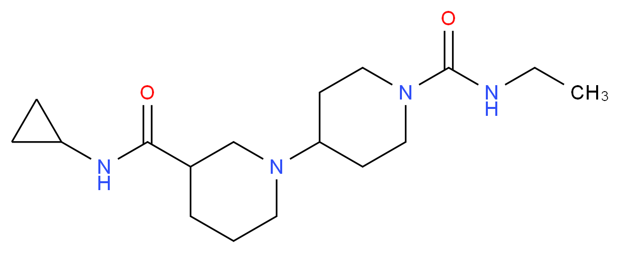 N~3~-cyclopropyl-N~1~'-ethyl-1,4'-bipiperidine-1',3-dicarboxamide_Molecular_structure_CAS_)