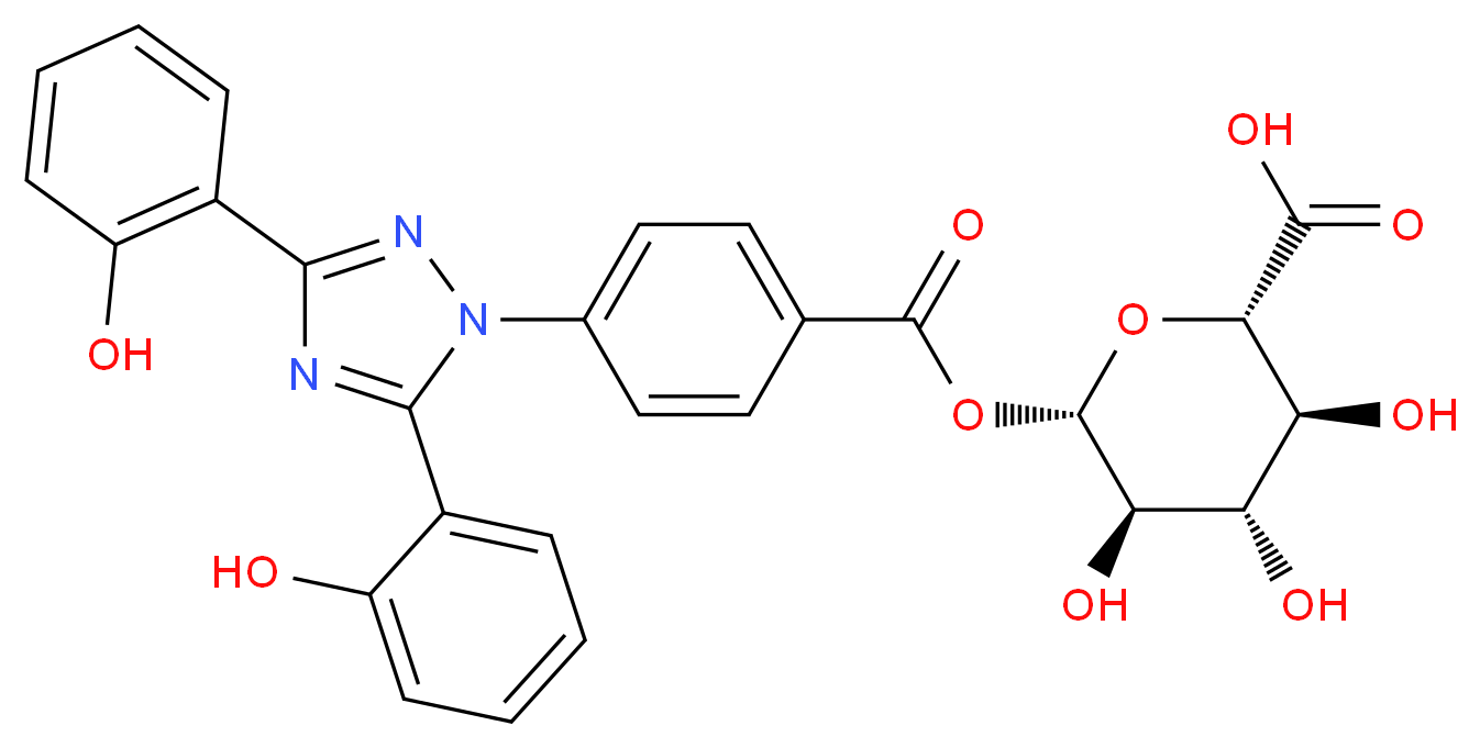 Deferasirox  Acyl-β-D-glucuronide_Molecular_structure_CAS_1233196-91-2)