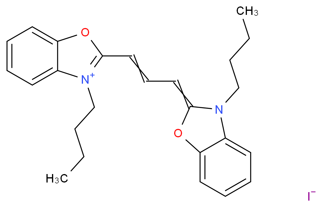 3,3′-Dibutyloxacarbocyanine iodide_Molecular_structure_CAS_53213-80-2)