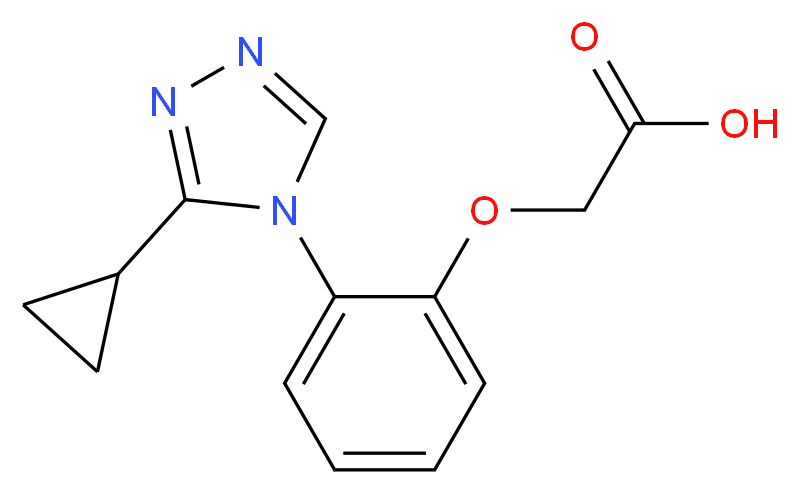 [2-(3-Cyclopropyl-[1,2,4]triazol-4-yl)-phenoxy]-acetic acid_Molecular_structure_CAS_)