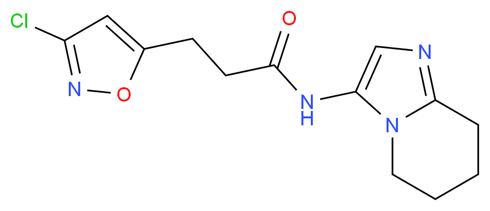 3-(3-chloroisoxazol-5-yl)-N-(5,6,7,8-tetrahydroimidazo[1,2-a]pyridin-3-yl)propanamide_Molecular_structure_CAS_)