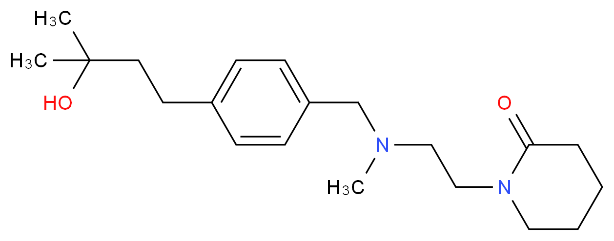 1-{2-[[4-(3-hydroxy-3-methylbutyl)benzyl](methyl)amino]ethyl}-2-piperidinone_Molecular_structure_CAS_)