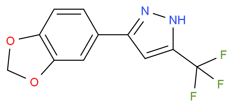 3-(1,3-benzodioxol-5-yl)-5-(trifluoromethyl)-1H-pyrazole_Molecular_structure_CAS_845266-32-2)