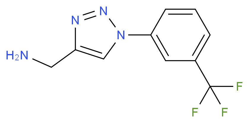 1-(1-[3-(TRIFLUOROMETHYL)PHENYL]-1H-1,2,3-TRIAZOL-4-YL)METHANAMINE_Molecular_structure_CAS_)
