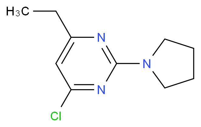 4-Chloro-6-ethyl-2-pyrrolidin-1-ylpyrimidine_Molecular_structure_CAS_901586-62-7)