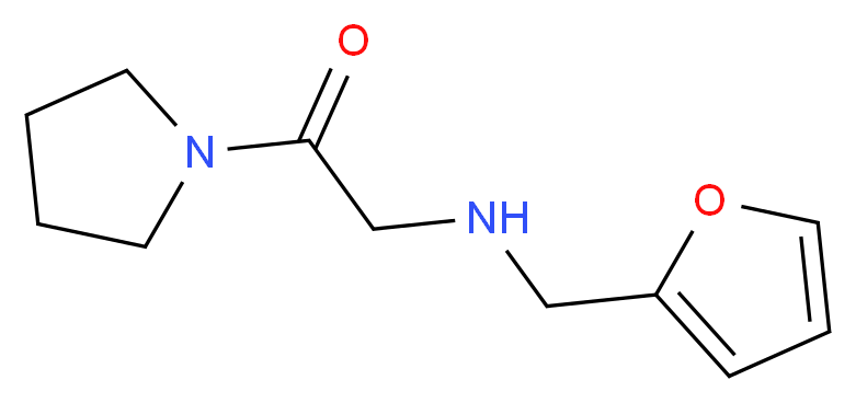 N-(2-Furylmethyl)-N-(2-oxo-2-pyrrolidin-1-ylethyl) amine_Molecular_structure_CAS_)