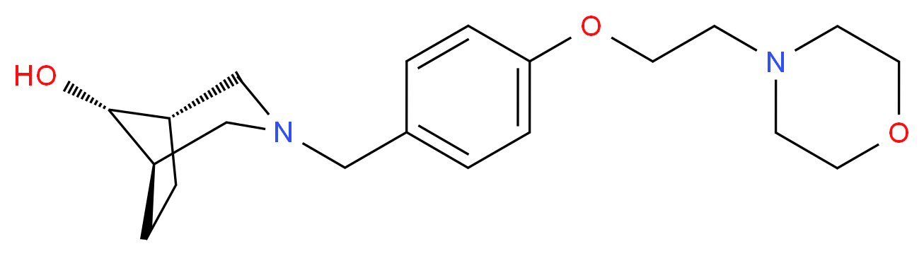 (8-syn)-3-[4-(2-morpholin-4-ylethoxy)benzyl]-3-azabicyclo[3.2.1]octan-8-ol_Molecular_structure_CAS_)
