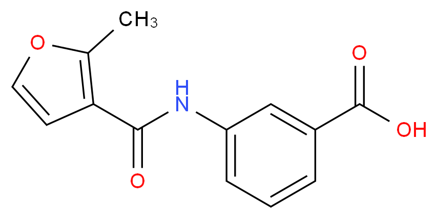 3-[(2-methyl-3-furoyl)amino]benzoic acid_Molecular_structure_CAS_298686-55-2)