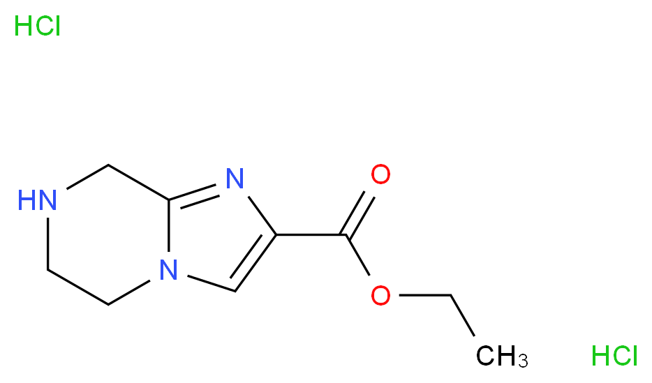 ethyl 5,6,7,8-tetrahydroimidazo[1,2-a]pyrazine-2-carboxylate dihydrochloride 0.5 hydrate_Molecular_structure_CAS_623564-18-1)