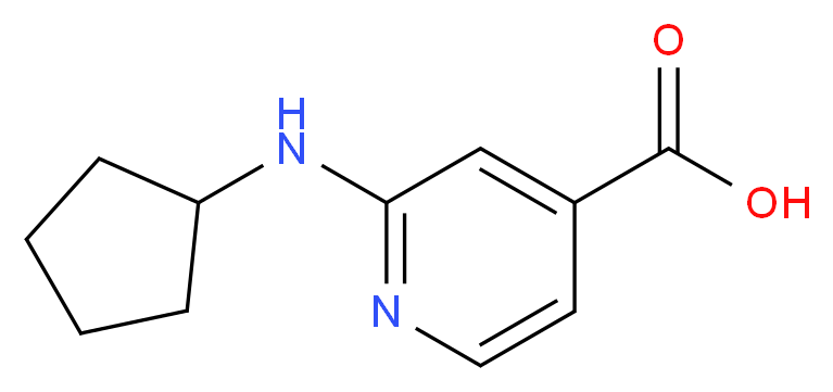2-(cyclopentylamino)pyridine-4-carboxylic acid_Molecular_structure_CAS_)