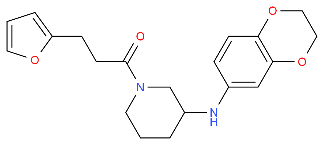 N-(2,3-dihydro-1,4-benzodioxin-6-yl)-1-[3-(2-furyl)propanoyl]-3-piperidinamine_Molecular_structure_CAS_)