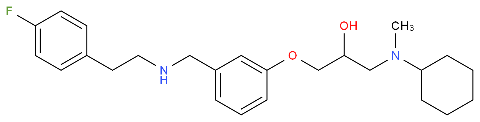 1-[cyclohexyl(methyl)amino]-3-[3-({[2-(4-fluorophenyl)ethyl]amino}methyl)phenoxy]-2-propanol_Molecular_structure_CAS_)