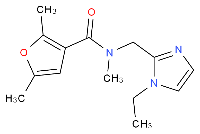 N-[(1-ethyl-1H-imidazol-2-yl)methyl]-N,2,5-trimethyl-3-furamide_Molecular_structure_CAS_)