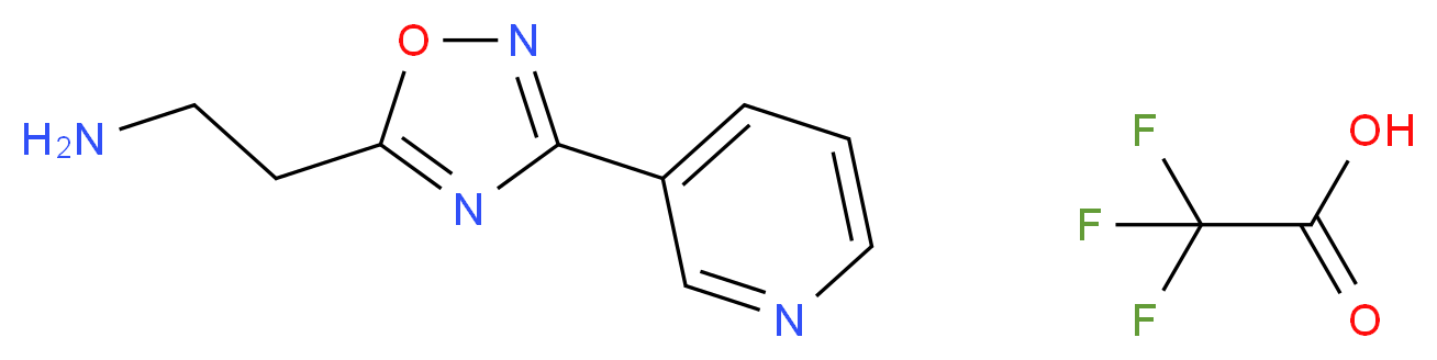 2-(3-Pyridin-3-yl-1,2,4-oxadiazol-5-yl)ethanamine trifluoroacetate salt_Molecular_structure_CAS_)