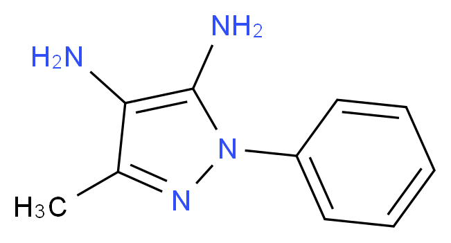 3-methyl-1-phenyl-1H-pyrazole-4,5-diamine_Molecular_structure_CAS_52943-88-1)