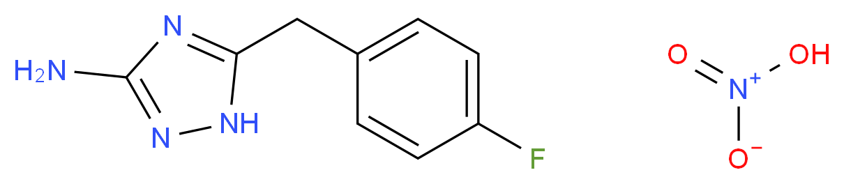 5-(4-fluorobenzyl)-1H-1,2,4-triazol-3-amine nitrate_Molecular_structure_CAS_)