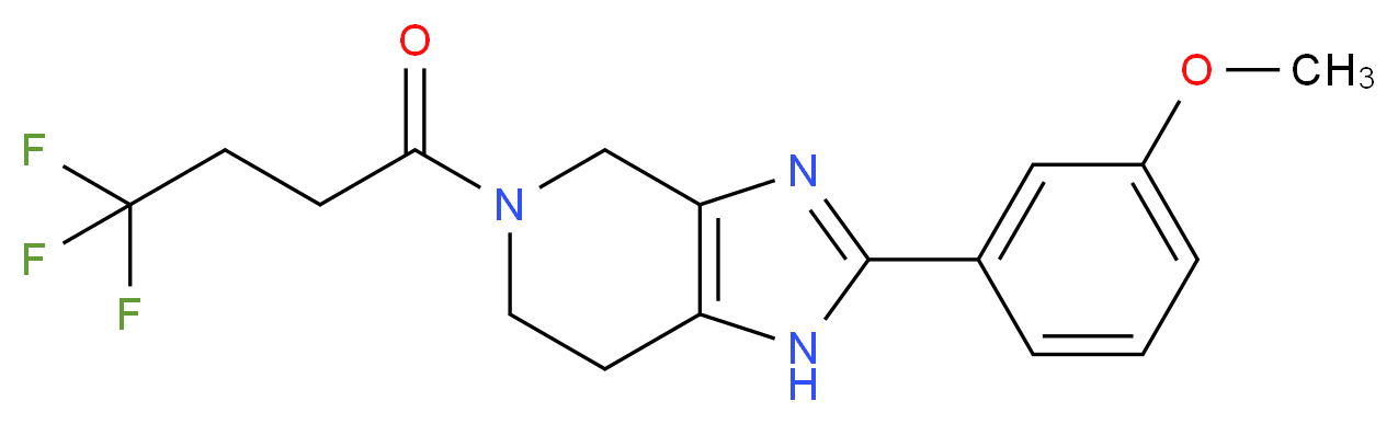 2-(3-methoxyphenyl)-5-(4,4,4-trifluorobutanoyl)-4,5,6,7-tetrahydro-1H-imidazo[4,5-c]pyridine_Molecular_structure_CAS_)