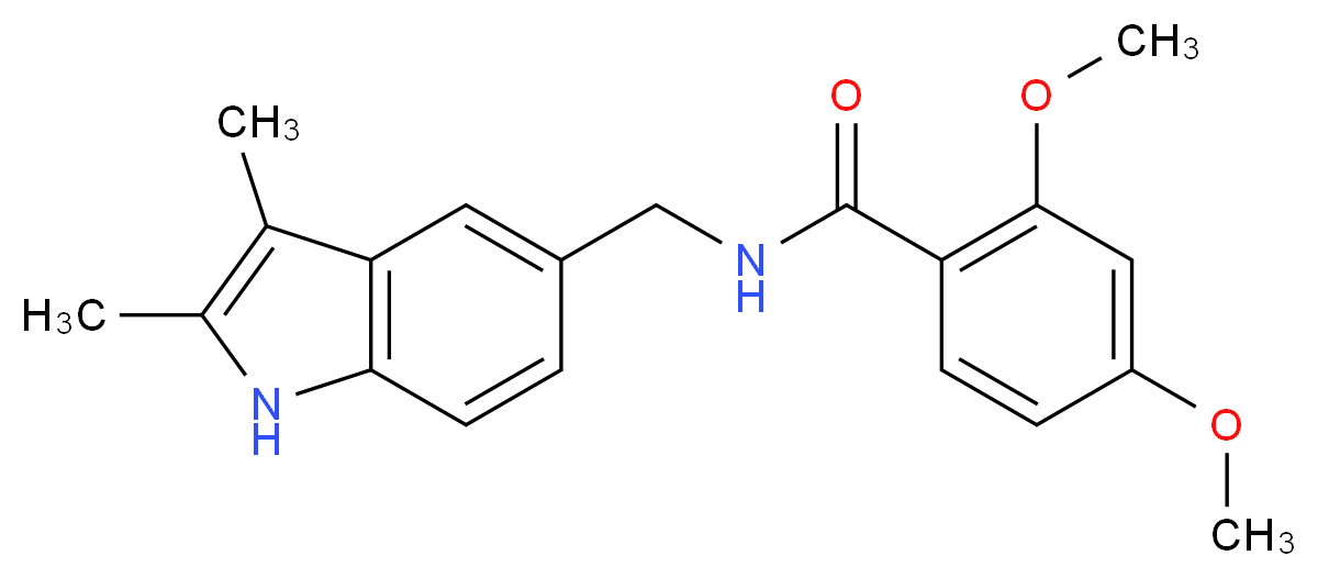 N-[(2,3-dimethyl-1H-indol-5-yl)methyl]-2,4-dimethoxybenzamide_Molecular_structure_CAS_)