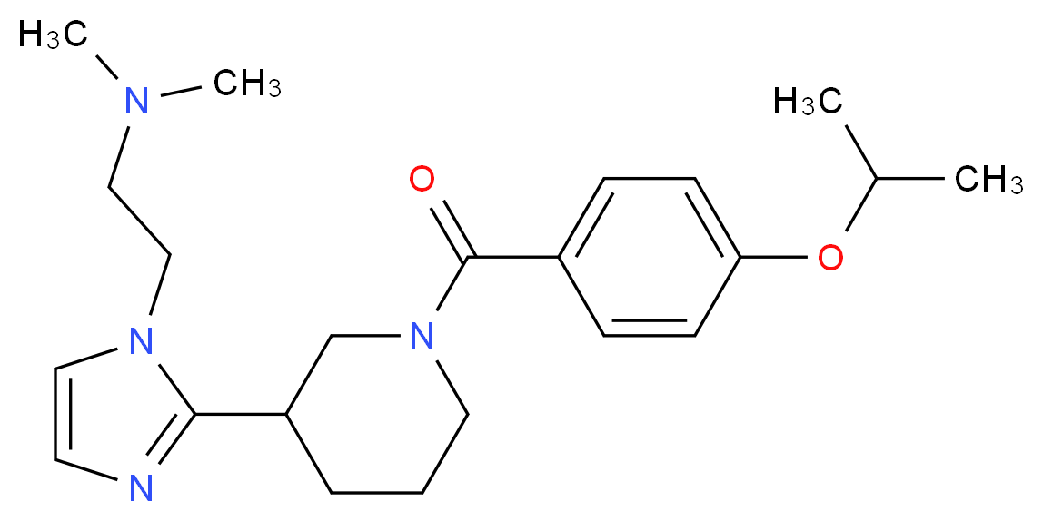 (2-{2-[1-(4-isopropoxybenzoyl)piperidin-3-yl]-1H-imidazol-1-yl}ethyl)dimethylamine_Molecular_structure_CAS_)