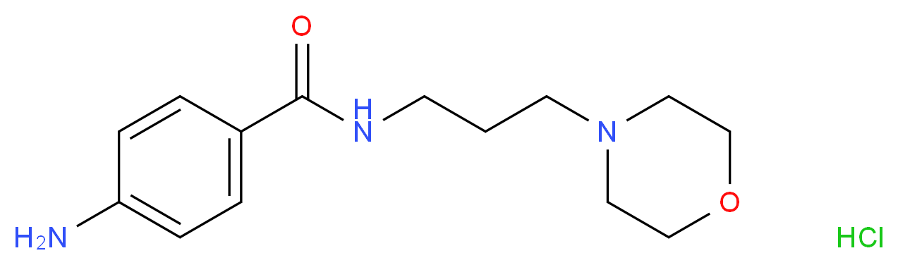 4-Amino-N-(3-morpholin-4-ylpropyl)benzamide hydrochloride_Molecular_structure_CAS_)