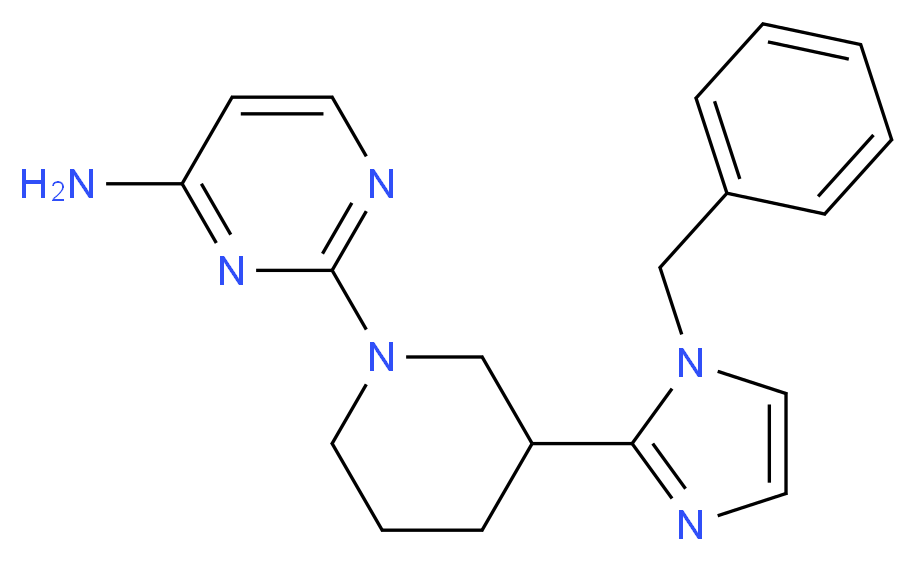 2-[3-(1-benzyl-1H-imidazol-2-yl)-1-piperidinyl]-4-pyrimidinamine_Molecular_structure_CAS_)