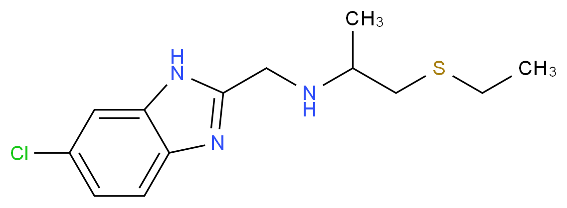 N-[(6-chloro-1H-benzimidazol-2-yl)methyl]-1-(ethylthio)propan-2-amine_Molecular_structure_CAS_)