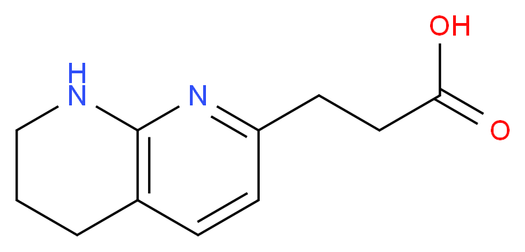 3-(5,6,7,8-Tetrahydro-1,8-naphthyridin-2-yl)-propanoic acid_Molecular_structure_CAS_658712-81-3)