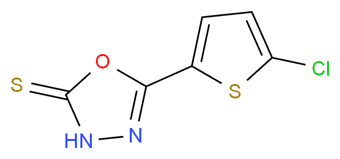 5-(5-chlorothiophen-2-yl)-2,3-dihydro-1,3,4-oxadiazole-2-thione_Molecular_structure_CAS_)