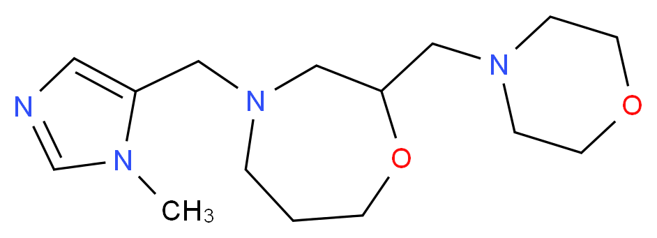 4-[(1-methyl-1H-imidazol-5-yl)methyl]-2-(morpholin-4-ylmethyl)-1,4-oxazepane_Molecular_structure_CAS_)