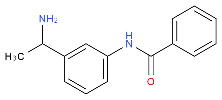N-[3-(1-aminoethyl)phenyl]benzamide_Molecular_structure_CAS_)