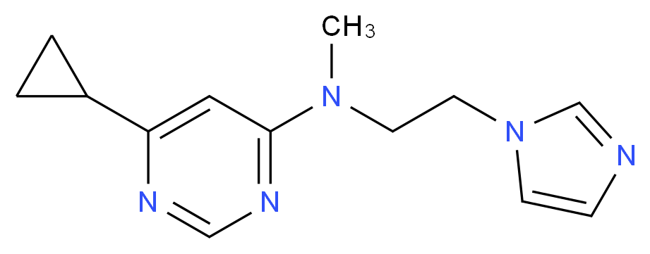6-cyclopropyl-N-[2-(1H-imidazol-1-yl)ethyl]-N-methylpyrimidin-4-amine_Molecular_structure_CAS_)