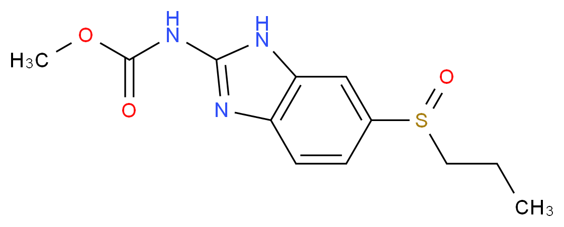 methyl n-(6-propylsulfinyl-1h-benzoimidazol-2-yl)carbamate_Molecular_structure_CAS_54029-12-8)