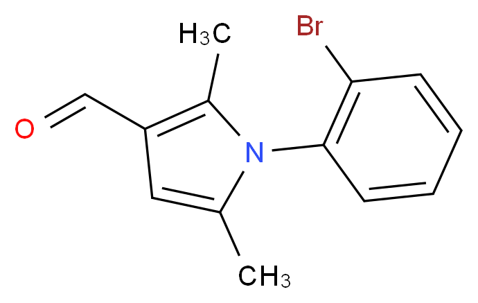 1-(2-bromophenyl)-2,5-dimethyl-1H-pyrrole-3-carbaldehyde_Molecular_structure_CAS_662154-13-4)