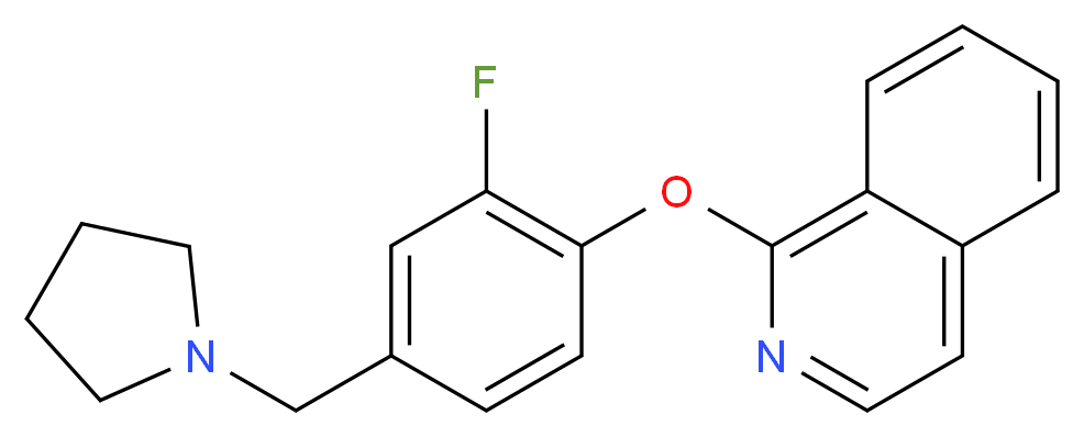 1-[2-fluoro-4-(pyrrolidin-1-ylmethyl)phenoxy]isoquinoline_Molecular_structure_CAS_)