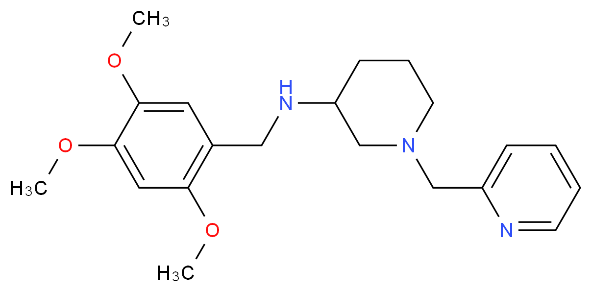 1-(2-pyridinylmethyl)-N-(2,4,5-trimethoxybenzyl)-3-piperidinamine_Molecular_structure_CAS_)