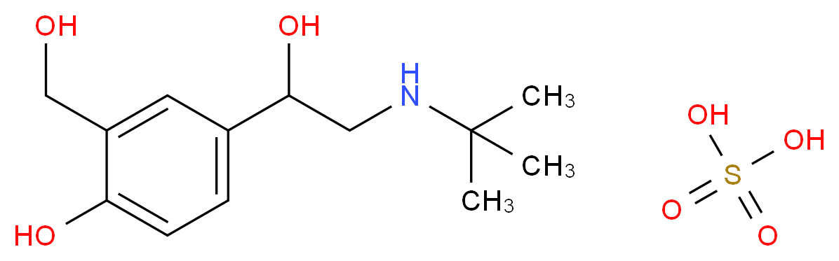 Salbutamol sulfate_Molecular_structure_CAS_51022-70-9)