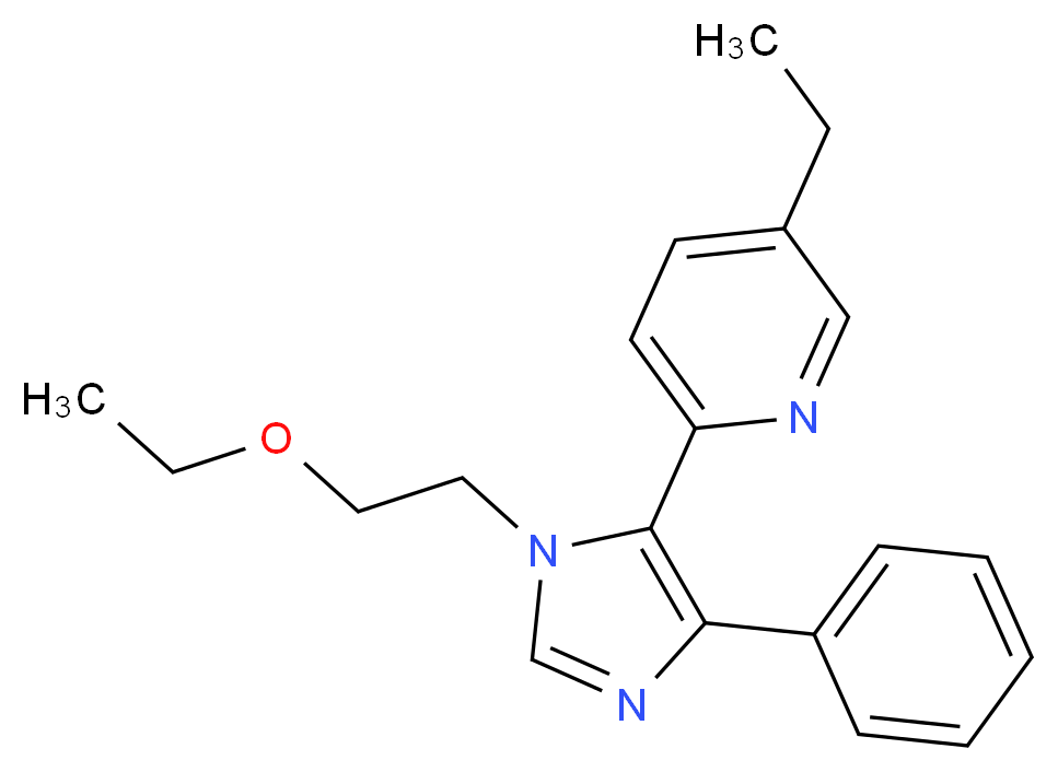 2-[1-(2-ethoxyethyl)-4-phenyl-1H-imidazol-5-yl]-5-ethylpyridine_Molecular_structure_CAS_)