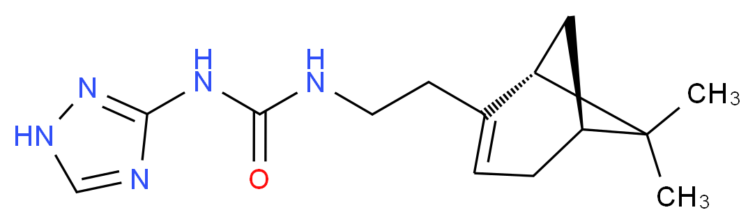 N-{2-[(1R,5S)-6,6-dimethylbicyclo[3.1.1]hept-2-en-2-yl]ethyl}-N'-1H-1,2,4-triazol-3-ylurea_Molecular_structure_CAS_)