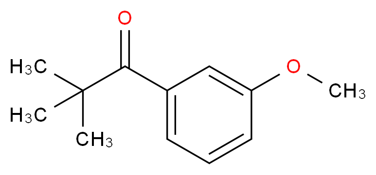 1-(3-methoxyphenyl)-2,2-dimethylpropan-1-one_Molecular_structure_CAS_)