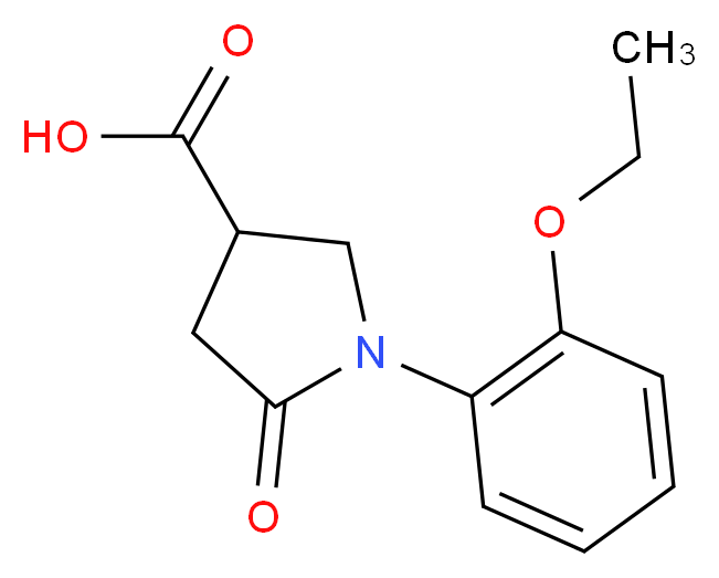 1-(2-Ethoxy-phenyl)-5-oxo-pyrrolidine-3-carboxylic acid_Molecular_structure_CAS_)