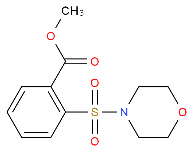 methyl 2-(morpholinosulfonyl)benzoate_Molecular_structure_CAS_502182-56-1)