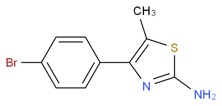 2-Amino-4-(4-bromophenyl)-5-methylthiazole_Molecular_structure_CAS_65705-44-4)