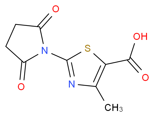 2-(2,5-dioxopyrrolidin-1-yl)-4-methylthiazole-5-carboxylic acid_Molecular_structure_CAS_)