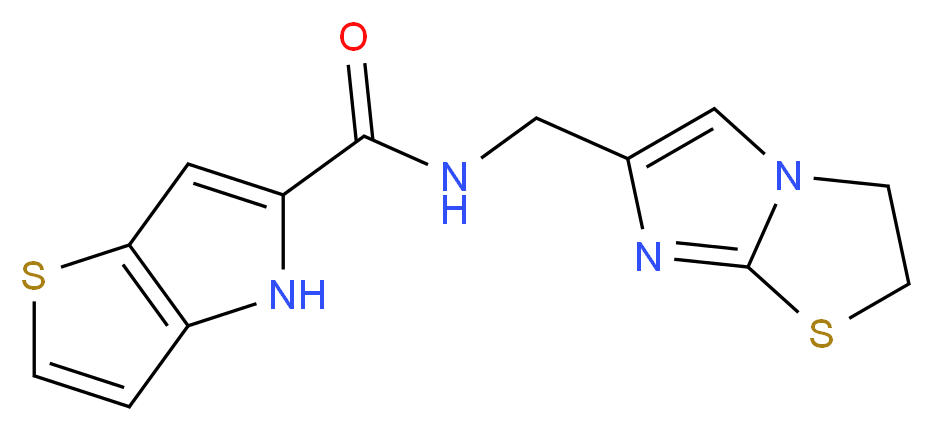 N-(2,3-dihydroimidazo[2,1-b][1,3]thiazol-6-ylmethyl)-4H-thieno[3,2-b]pyrrole-5-carboxamide_Molecular_structure_CAS_)