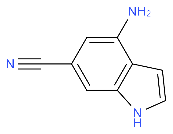 4-Amino-1H-indole-6-carbonitrile_Molecular_structure_CAS_885518-39-8)