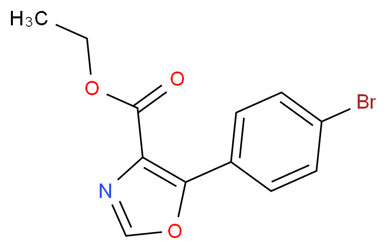Ethyl 5-(4-bromophenyl)oxazole-4-carboxylate_Molecular_structure_CAS_127919-32-8)