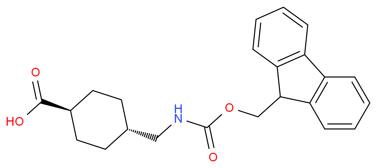 trans-4-(Fmoc-aminomethyl)cyclohexanecarboxylic acid_Molecular_structure_CAS_167690-53-1)